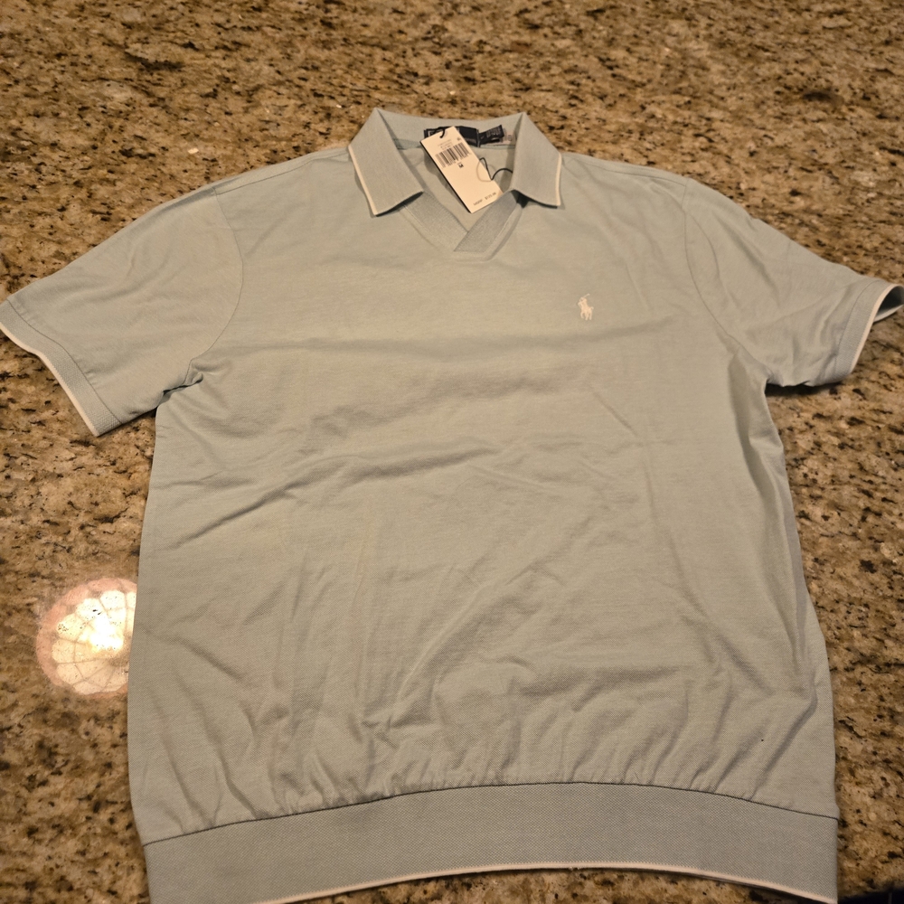 Ralph Lauren Light Blue Short-Sleeve Polo Shirt